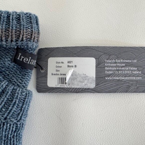 Brand New with Tags-  Irelands Eye - "Brandon Jersey Crewneck" Sweater - Picture 10 of 12